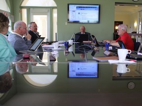 Frontenac County councillors discuss plans to spend millions of dollars in reserve funds during Wednesday morning's meeting.
ELLIOT FERGUSON/KINGSTON WHIG-STANDARD/QMI AGENCY