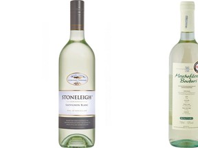 Stoneleigh Vineyards 2013 Sauvignon Blanc, left, and Jean Boutari & Fils 2012 Moschofilero. (Supplied)