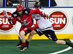 The Edmonton Rush face the Calgary Roughnecks this weekend in the first of two games in the NLL semifinals. (Codie McLachlan, Edmonton Sun)