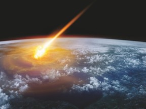 A meteor that hit southern Alberta around the time dinosaurs were the only citizens of what would become Calgary would have wiped out all life nearby.