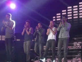 The Backstreet Boys perform at Budweiser Gardens on Wednesday. (Twitter.com/Madbonna)