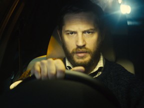 Tom Hardy in a scene from Stephen Knight's Locke.