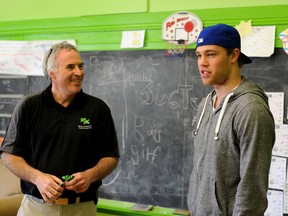 Edmonton Oilers star Taylor Hall visited and toured the Boys and Girls Club of Kingston on Thursday, to promote his new charity tournament, Golf 4 The Cause, happening on July 15 at the Loyalist Golf and Country Club. 
Justin Greaves/For the Kingston Whig