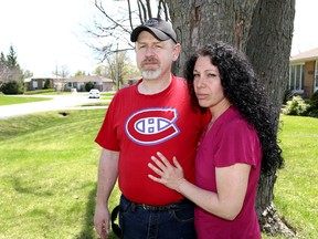 Don and Laura McCullough are complaining their Grade 7 daughter will not be able to take the bus to school next year. 
IAN MACALPINE /KINGSTON WHIG-STANDARD/QMI AGENCY