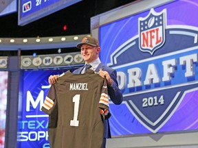 The Cleveland Browns nabbed Johnny Manziel with the No. 22 pick. (USA TODAY SPORTS)