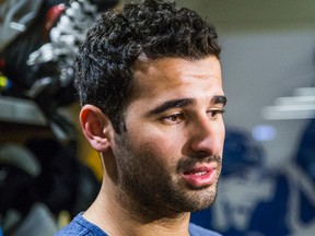 Erratic forward Nazem Kadri is a long-time resident of coach Randy Carlyle’s doghouse. (ERNEST DOROSZUK/Toronto Sun)