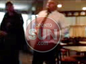 A still photo from a video purportedly shot in April 2014 at a bar on Weston Rd.