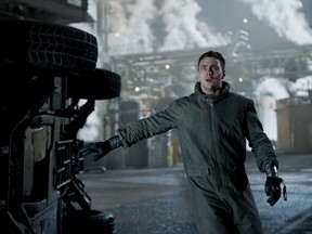 Aaron Taylor-Johnson in a scene from 'Godzilla' - out May 16.