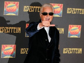 Jimmy Page is seen at the premiere of 'Celebration Day' at the Hammersmith Apollo in London, Dec. 10, 2012. WENN.com
