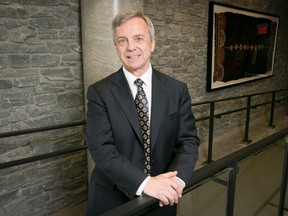 Canadian astronaut Robert Thirsk poses for a photo at the University of Calgary's Hotel Alma in Calgary on May 9, 2014. He was named the school's new chancellor, replacing the outgoing Jim Dinning; the job starts on July 2. (Lyle Aspinall/QMI Agency)