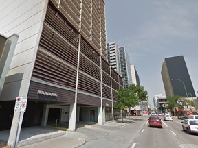 A fire started on the 22nd floor of this apartment block on Smith Street Friday.