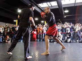 Tito Ortiz practices at Xtreme Couture Gym ahead of a 2011 UFC fight in Toronto. (Dave Abel/Toronto Sun/QMI Agency)