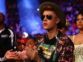 Justin Bieber at the MGM Grand in Las Vegas, Saturday, May 3, 2014. (Mark J. Rebilas-USA TODAY Sports)