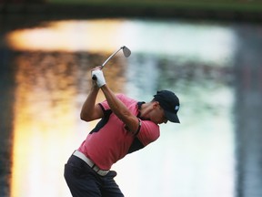 Martin Kaymer of Germany hits his tee shot on the 17th hole during the final round of the Players Championship on The Stadium Course at TPC Sawgrass on May 11, 2014. (Richard Heathcote/Getty Images/AFP)