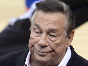 This April 21, 2014 file photo shows Los Angeles Clippers owner Donald Sterling attending the NBA playoff game between the Clippers and Golden State Warriors at the Staples Center. (AFP)