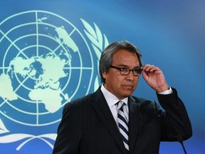 James Anaya, the United Nations Special Rapporteur on the Rights of Indigenous Peoples.
REUTERS/Chris Wattie