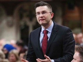 Minister of State for Democratic Reform Pierre Poilievre speaks during Question Period in the House of Commons on Parliament Hill in Ottawa March 27, 2014. REUTERS/Chris Wattie