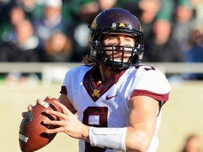 Rutgers quarterback Philip Nelson was arrested after a man was left in critical condition after an alleged attack. (MARK A. CUNNINGHAM/Getty Images/AFP)