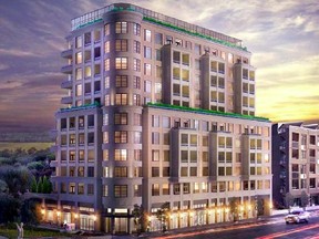 Mizrahi Developments has gained community support to build a 12-storey condo on Wellington St. W. at Island Park Dr., but the planning department wants councillors to reject the plan. (Submitted image)