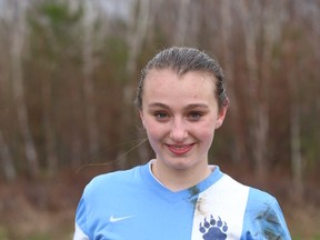 St. Benedict Bears soccer player Sarah Cholewinsky is the Cambrian College/Sudbury Star High School GameChanger award winner for this week after scoring five goals in a single game the previous week.