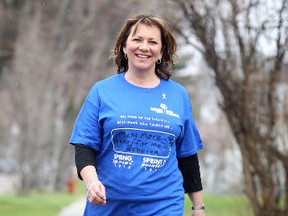 Rebecca Drain, who survived a massive brain tumour, will be participating in the Winnipeg Spring Sprint in June. (Brian Donogh/Winnipeg Sun)