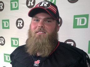 The Ottawa RedBlacks acquired OL Jon Gott for the top pick in Tuesday's CFL Draft. The western all-star is expected to help anchor the Ottawa offensive line. (TIM BAINES Ottawa Sun)