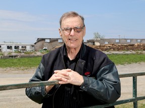 Standardbred race horse owner and trainer Gord Hart at Kingston Park Raceway on Tuesday. He lost two race horses in a barn fire on Sunday. IAN MACALPINE /THE WHIG-STANDARD