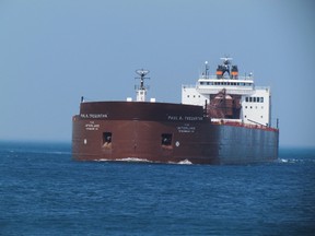 Winter ice causes late start to shipping season. (QMI Agency)