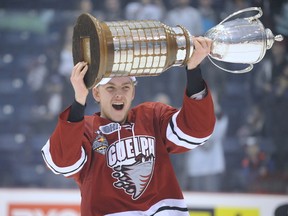 The Guelph Storm won the 2014 Robertson Cup OHL Championship with a 4-3 win over the North Bay Battalion at the Sleeman Centre in Guelph on Friday May 9, 2014. (Photo by Aaron Bell/OHL Images)