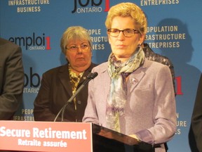 Ontario Premier Kathleen Wynne says she's determined to change culture at Ontario Power Generation on Wednesday December 11 2013, one day after Ontario Auditor General Bonnie Lysyk issued an annual report that criticizes "very generous" pensions, salaries and bonuses at publicly-owned company. (Antonella Artuso/QMI Agency