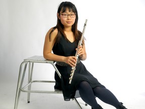 Gifted London flutist Joanne Chun performs Saturday at First-St. Andrew?s United Church as part of a fundraiser to help pay for her tuition at Philadelphia?s Curtis Institute of Music?s Young Artist?s program. (MORRIS LAMONT, The London Free Press)