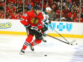 Chicago Blackhawks right wing Patrick Kane has four career overtime goals in Stanley Cup playoff action. (Dennis Wierzbicki/USA TODAY Sports)