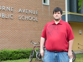 Scott Maclean of the Save Lorne Ave. neighbourhood committee is pleased with a city offer to buy the school, set to close in June. (File photo)