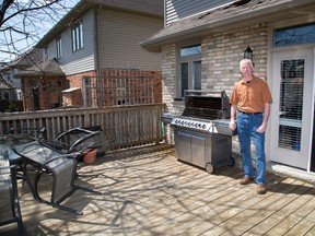Londoner Robb Kaufmann happily shelled out big bucks on a fancy new barbecue to feed his passion for outdoor cooking, but the experts say you don?t have to break the bank to get a great grill (DEREK RUTTAN, The London Free Press)