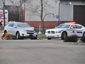 An SUV sustained extensive damage after it lost control on Tuesday, May 6, careening into the parking lot of the Whitecourt RCMP detachment and damaging two police cars. Nobody was injured, and police continue to investigate.

Bryan Passifiume photo | Whitecourt Star