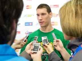 London Knights goalie Anthony Stolarz is the man of the moment as the team gears up for Memorial Cup action. (CRAIG GLOVER, The London Free Press)