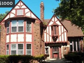 One of the mansions being auctioned in Detroit. This particular house has seven bedrooms, five bathrooms, and is a whopping 4,200 square feet.

(Screenshot)
