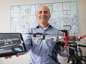Realtor Tony Miller has started using drones to capture video and photos of his listings to assist in his marketing. May 15, 2014. Errol McGihon/Ottawa Sun/QMI Agency