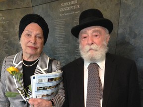 Holocaust survivors Cantor Moshe Kraus and his wife Rivka Kraus. SOPHIE DESROSIERS/OTTAWA SUN