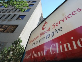 The Canadian blood Services building.

Stuart Dryden/QMI Agency