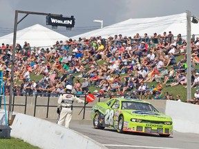 Andrew Ranger comes out of the pits during a race last year at Canadian Tire Motorsport Park. (SUN FILES)