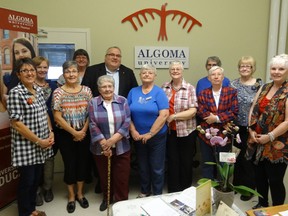 EML Tory MP Joe Preston and members of the Memories in Wool Rug Hooking Club at their recent show in St. Thomas at Algoma University.

Contributed