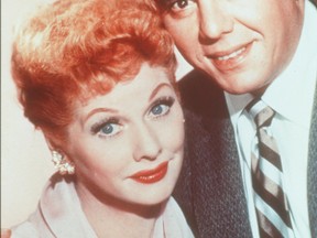 Lucille Ball and husband Desi Arnaz starred in I Love Lucy.