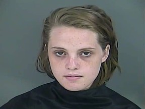 Taylor Ann Kelly, 18, has been charged with involuntary manslaughter after allegedly shooting Blake Randall Wardell, 25, in Honea Path, S.C. (Photo: Anderson County Sheriff's Office/Handout/QMI Agency)