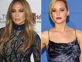 Jennifer Lopez and Jennifer Lawrence (WENN.COM)