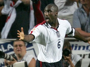 England legend Sol Campbell during the 2004 Euros. (REUTERS)