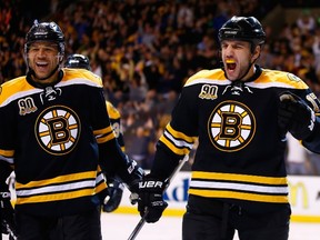 Bruins' Milan Lucic says he isn't sorry for his post-series handshake incident. (Jared Wickerham/Getty Images/AFP)