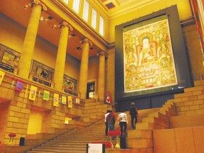 Treasures of Korea, including an enormous tapestry in the main foyer, is at the Philadelphia Museum of Art until May 26. (WAYNE NEWTON, Special to QMI Agency)