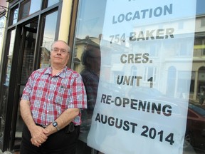 Eric Simkins of V.B. Simkins Sewing Machines is closing his downtown Kingston store on Sydenham Street and moving to the west end. (Paul Schliesmann/The Whig-Standard)