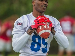 Chad Johnson’s debut with the Als could be put off if the CFL and CFLPA can’t strike a deal.(Montreal Alouettes/photo)